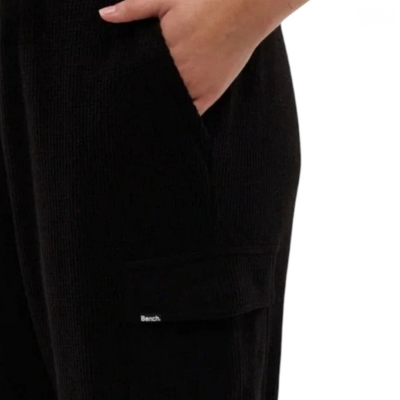 New! Bench Waffle Cargo Lounge Pants 2 Pack Women's Small Grey Black Casual - Picture 4 of 13